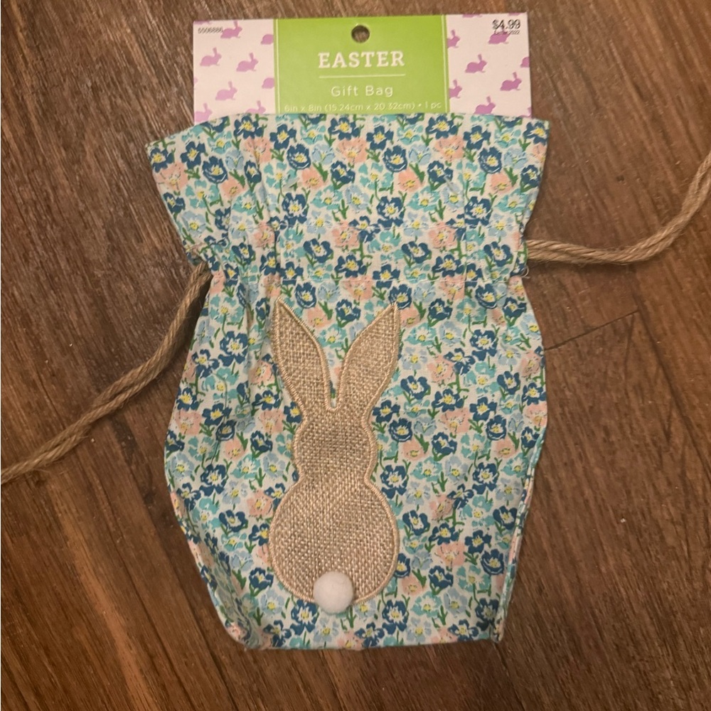 Hobby lobby Floral Easter Gift Bag with Bunny Design
